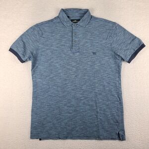 Rodd Gunn Polo Shirt Mens XL Blue Teal‎ Heathered Sports Fit Performance